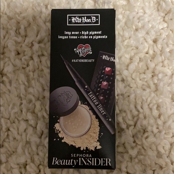Kat von D birthday set eyeliner, powder, lipsticks - Picture 1 of 6